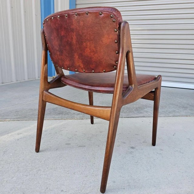 Wood Mid Century Arne Vodder Elle Accent Chair For Sale - Image 7 of 12