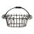 Vintage 1930s Oval Twisted Iron French Country Basket For Sale