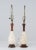 Wood Mid Century Marble Walnut Lamps Italy - a Pair For Sale - Image 7 of 13