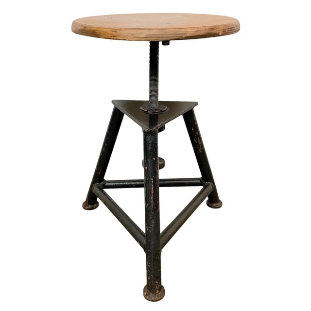 Industrial Workshop Swivel Stool, 1960s For Sale - Image 17 of 17
