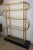 One-of-a-kind contemporary geometric open shelves / bookcase, entirely handmade in Italy, of organic modern rolling...