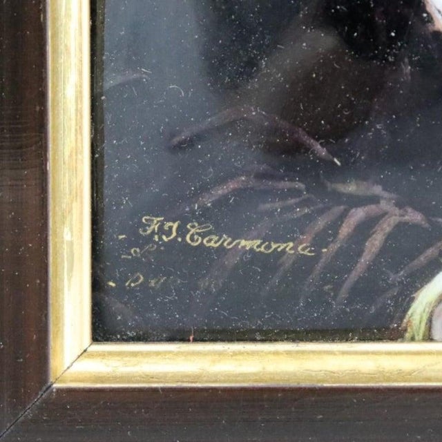 1940s French Enameled Copper Recreation of Frans Hals Painting the Itinerant Painter For Sale - Image 9 of 9