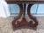 1970s Vintage Octagonal End Table Carved Wood With Glass Top For Sale - Image 5 of 6