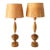 1960's Mid Century Modern Wood Table Lamps - Pair, Myrtlewood For Sale