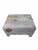 Vintage Rustic Modern Cowhide Ottoman Newly Reupholstered in Cowhide For Sale - Image 4 of 9