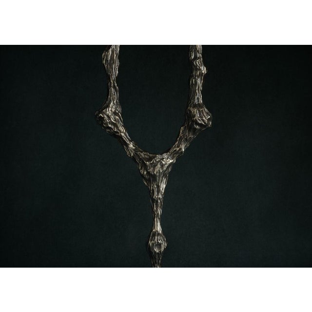 Contemporary Omnia Vanitas Vanité 6 Candleholder in Patinated Cast Bronze by William Guillon For Sale - Image 3 of 11