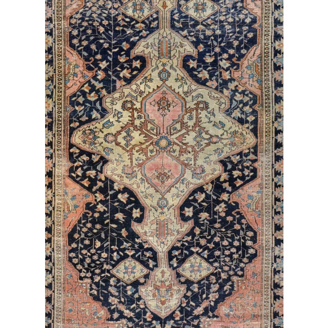 Persian Early 20th Century Sarouk Farahan Rug For Sale - Image 3 of 10