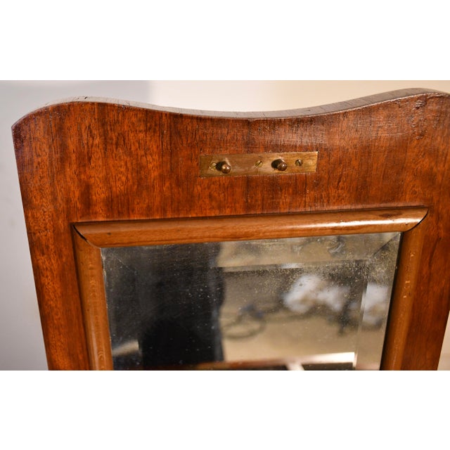 1890s Antique French Louis XV Walnut & Satinwood Coiffeuse Makeup Vanity Desk For Sale - Image 9 of 18