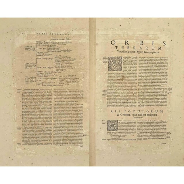 Antique Map - Orbis Terrarum is an antique map realized in 1650 by Johannes Janssonius (1588-1664). The Map is Hand-...