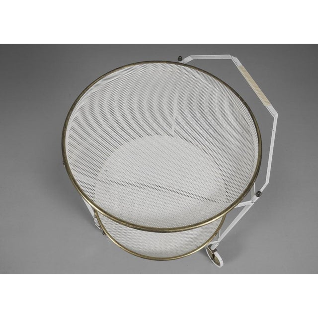 Mid-Century Modern Bar Cart with Removable Trays in the style of Mategot, 1950s For Sale - Image 11 of 14