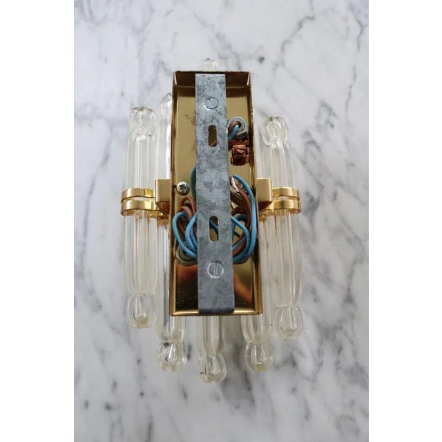 1970s Wall Lamp in Crystal Glass from Kolarz For Sale - Image 5 of 6