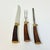 Sheffield Silver Co. 1950s Vintage Sheffield English Rustic European Faux Stag Horn Cutlery - Set of 3. For Sale - Image 4 of 9