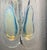 1970s Mid-Century Modern Italian Iridescent Murano Wall Sconces from Mazzega, 1970s, Set of 3 For Sale - Image 5 of 18