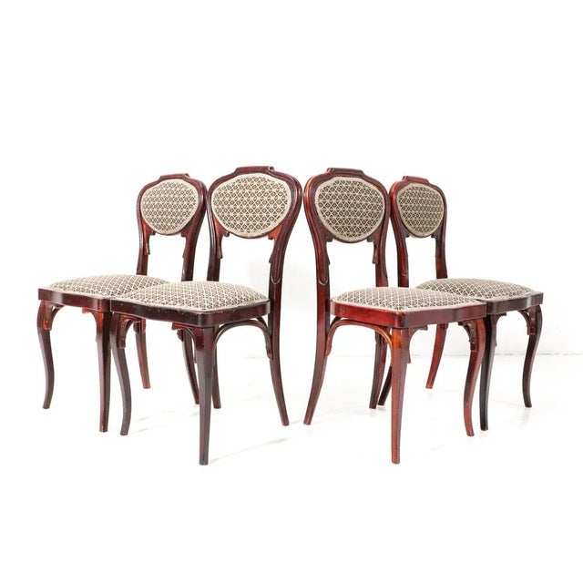 Vienna Secession Side Chairs by Jacob & Josef Kohn, 1900s, Set of 4 For Sale - Image 13 of 13