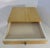 Metal Italian Modern Side Table in Maple with Cream Lacquer and Chrome, 1980s For Sale - Image 7 of 9