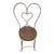 Vintage Wrought Iron Sweetheart Chair For Sale