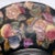 Mid 20th Century Vintage Andrea by Sadek Crackle Glaze Hand Painted Bowl - Ancient Chinese Girls in Center, Multicolor Fruit in Black, Gold Accent & Trim For Sale - Image 5 of 7