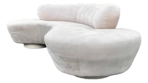 Vintage Serpentine Cloud Sofa | by Vladimir Kagan for Directional