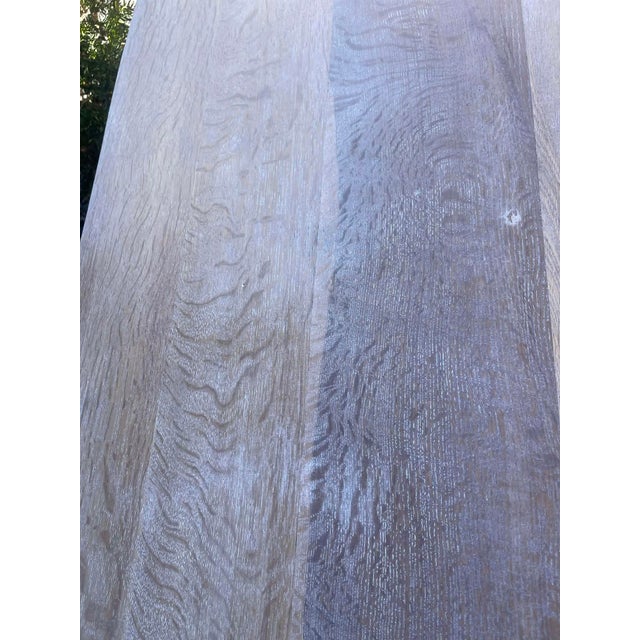 Antique English Solid Oak Kitchen Table 1900 For Sale - Image 14 of 15