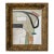 Original Framed Abstract Painting in Antique Gold Frame For Sale