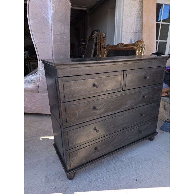 Zinc Clad Dresser From Restoration Hardware For Sale - Image 10 of 14