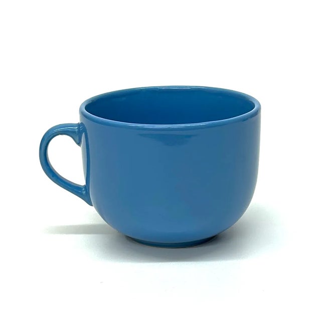 Mid 20th Century Vintage Assorted Multi-Colored Medium Ceramic Soup Mugs, Group of 8 For Sale - Image 5 of 11