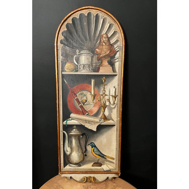 Traditional Italian MCM Wall Plaque in the Manner of Fornasetti by Palladio For Sale - Image 3 of 12