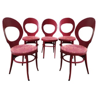 Mouettes Bistro Chairs from Baumann, 1960s, Set of 5 For Sale