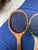 Up for consideration is a beautiful vintage collection of miscellaneous tennis rackets that include: Spalding, Dunlop,...