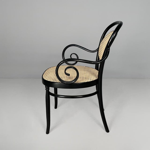 Wood Italian Chairs in Straw and Wood for Sautto and Liberale, 1930s, Set of 6 For Sale - Image 7 of 13