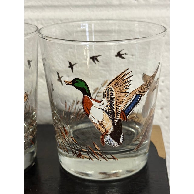 Pair of Vintage Libbey Lowball Whiskey Duck Glasses For Sale - Image 10 of 14