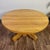 Wood Vintage Tiger Oak Round Pedestal Dining Table For Sale - Image 7 of 15