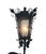 1920s Spanish Revival Wrought Iron Exterior Lantern Sconce For Sale - Image 4 of 6