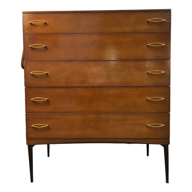 1960s Heywood Wakefield Contessa Series Mid-Century Highboy Dresser For Sale
