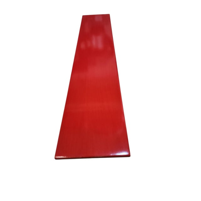 Flag Red Minimal Shelves are a set of 3 shelves made from scrap poplar. This is a wall decor item with a minimal design...