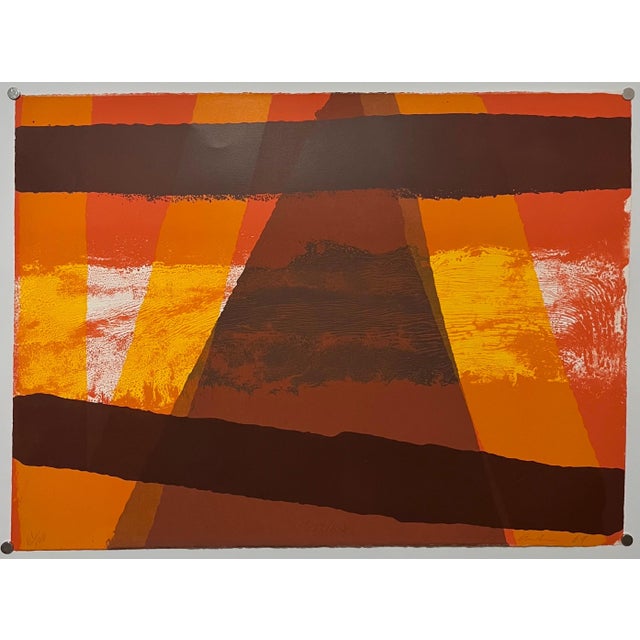 Edward Avedisian, Mod Abstract Expressionist Modernist Lithograph Edward Avedisian Color Field Art, 1969 For Sale In Miami - Image 6 of 6