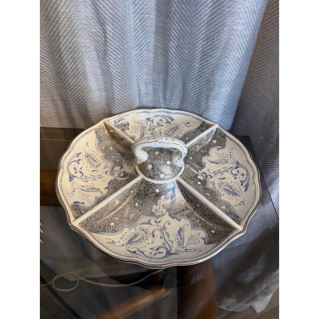 Ceramic Italian Exquisite Relish Plate For Sale - Image 7 of 7