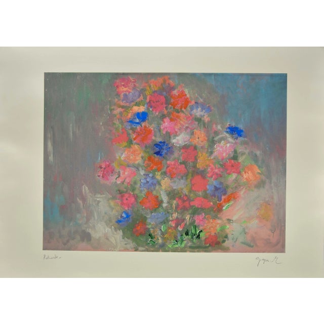 Martine Goeyens, Il Mio Bouquet, 21st Century, Original Digigraph Print For Sale