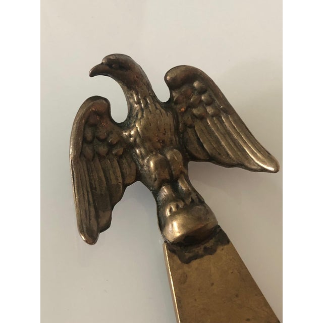 Mid-Century Modern 1960s Italian Brass Eagle Bottle Opener For Sale - Image 3 of 5