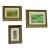 Grouping Three Miniature Oil Paintings Framed For Sale