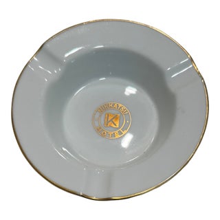 Mid Century Porcelain Ashtray From the Historic Nikkatsu Hotel in Tokyo, Made by Noritake For Sale