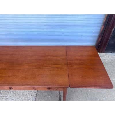 Wood Hans J. Wegner Model 305 Drop-Leaf Desk, Oak & Teak, 1960 For Sale - Image 7 of 17