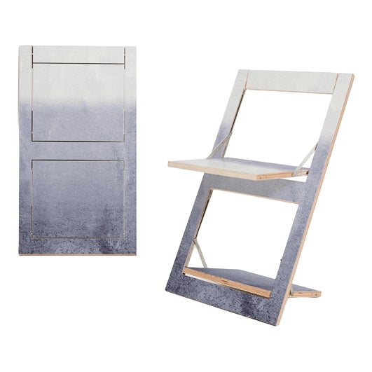 Fläpps Folding Chair in Fading Grey by Monika Strigel For Sale