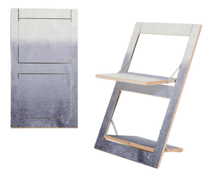 Fläpps Folding Chair in Fading Grey by Monika Strigel
