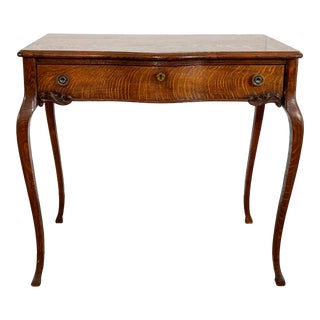 Antique Curved Leg Side Table Writing Desk For Sale