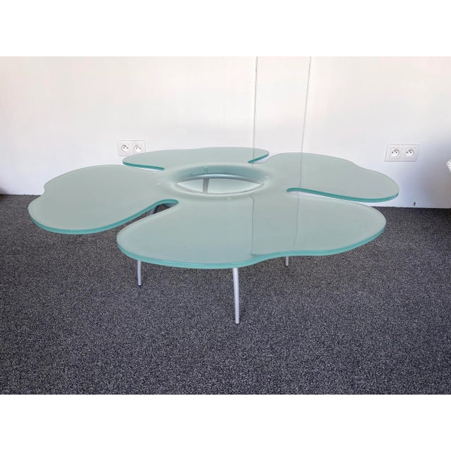 Flower Glass Coffee Table by Glas Italia, Italy, 1990s For Sale - Image 11 of 11