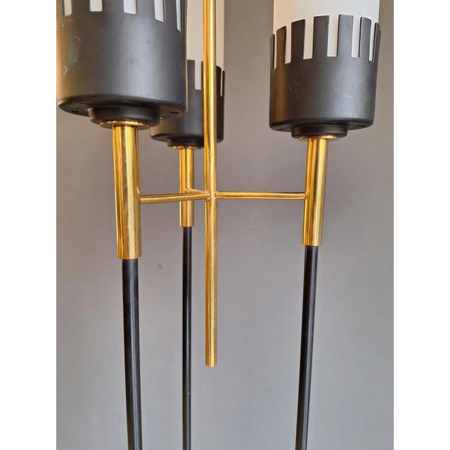 1950s Vintage Italian Three-Light Floor Lamp from Stilux Milano, 1950s For Sale - Image 5 of 9