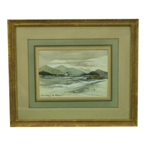 Mid 20th Century Scottish Watercolour on Way to Oban
