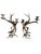 Pair of German antler candlelabras. Table decor for your mountain home. Found in Bavaria. Made with real deer antlers.