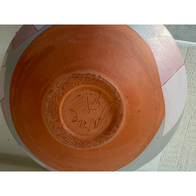 1984 Vintage Studio Pottery Ceramic Bowl, Signed For Sale - Image 10 of 12